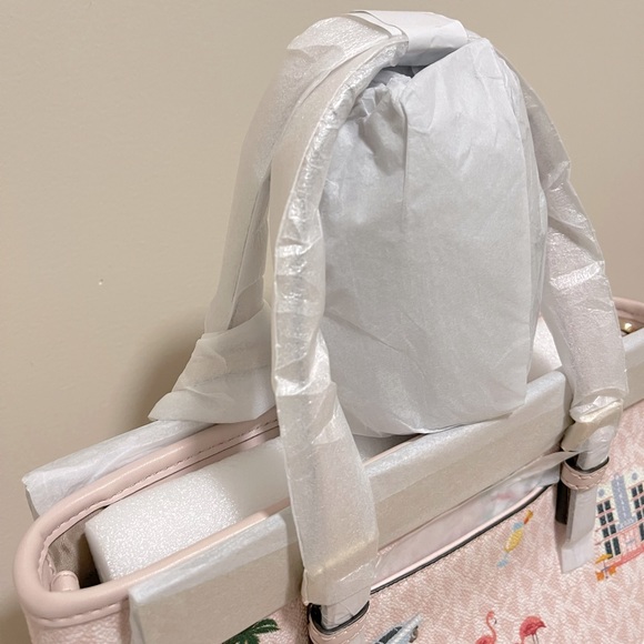 Michael Kors : Jet Set Travel Tropical Patterns Pink Tote Bag | NWT - Picture 5 of 6